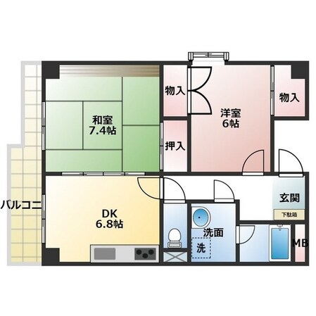 エクシーブ中野の物件間取画像